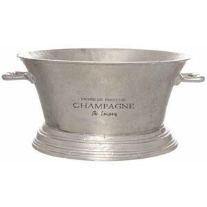 HILL INTERIORS Large Antique Pewter Champagne Cooler -Ice Bucket- Metal - L35 x W48 x H23 cm - Antique Silver HILL INTERIORS Large Antique Pewter Champagne Cooler -Ice Bucket- Metal - L35 x W48 x H23 cm - Antique Silver