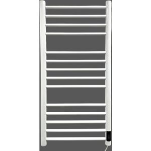 Greenedhouse - Larne Dry Electric White Stainless Steel Towel Rail 1000 mm High 500mm Wide Energy Efficient Greenedhouse - Larne Dry Electric White Stainless Steel Towel Rail 1000 mm High 500mm Wide Energy Efficient