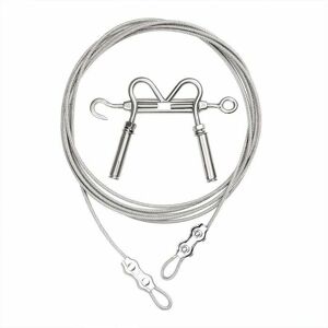 Hoopzi - Laundry drying rack for indoor and outdoor use with stainless steel cable clamping system, 6m Hoopzi - Laundry drying rack for indoor and outdoor use with stainless steel cable clamping system, 6m