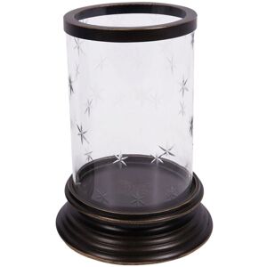 Laura Ashley Cleverton Hurricane Lamp Small - Iron/Glass - L13 x W13 x H17.5 cm - Gilded Dark Bronze Laura Ashley Cleverton Hurricane Lamp Small - Iron/Glass - L13 x W13 x H17.5 cm - Gilded Dark Bronze