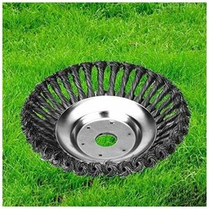 HOOPZI Lawn Brush Cutter Brush, 150x25.4mm Round Weed Brush for Weed Removal, Rotating Brush Head with Solid Steel Wire Wheel for Garden Agriculture (150mm) HOOPZI Lawn Brush Cutter Brush, 150x25.4mm Round Weed Brush for Weed Removal, Rotating Brush Head with Solid Steel Wire Wheel for Garden Agriculture (150mm)