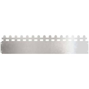 Lawn Edgings 20 pcs Silver 103 x 0.05 x 22 cm Stainless Steel vidaXL Lawn Edgings 20 pcs Silver 103 x 0.05 x 22 cm Stainless Steel vidaXL