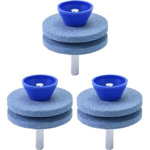 SJQKA Lawnmower Blade Sharpener (3 Pack), Compatible with Electric and Hand Drills. SJQKA Lawnmower Blade Sharpener (3 Pack), Compatible with Electric and Hand Drills.