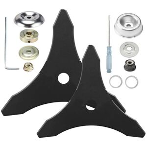 SJQKA Lawnmower Replacement Blade, Carbide Steel with Adapter, for 25.4mm or 20mm Shaft, Compatible with Husqvarna, Stihl, Oregon and Hitachi SJQKA Lawnmower Replacement Blade, Carbide Steel with Adapter, for 25.4mm or 20mm Shaft, Compatible with Husqvarna, Stihl, Oregon and Hitachi