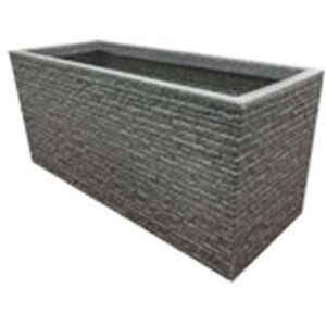 STORM TRADING GROUP 1 x Lazio Trough Large Garden Flower Planters In Pewter Grey STORM TRADING GROUP 1 x Lazio Trough Large Garden Flower Planters In Pewter Grey