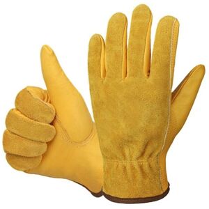 Leather Work Gloves, 2 Pairs of Water-Resistant Gloves for Construction, Gardening and Car Repair, Available in Size xl for Men and Women Ymyny Leather Work Gloves, 2 Pairs of Water-Resistant Gloves for Construction, Gardening and Car Repair, Available in Size xl for Men and Women Ymyny