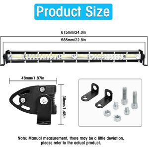Tlily - led Light Bar Spot Flood Combo Beam Slim Single Row led Driving Lamp Off Road Lights led Work Light - 20 Inch Tlily - led Light Bar Spot Flood Combo Beam Slim Single Row led Driving Lamp Off Road Lights led Work Light - 20 Inch
