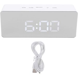 GROOFOO LED Mirror Digital Alarm Desk Clock Large Display 12/24 Hour Format Snooze Mode Adjustable Brightness Dual Power Supply Electric Alarm Clocks GROOFOO LED Mirror Digital Alarm Desk Clock Large Display 12/24 Hour Format Snooze Mode Adjustable Brightness Dual Power Supply Electric Alarm Clocks