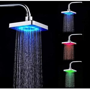 Tinor - led Shower Head Top Spray, 3 Color Changing Shower Head with Water Temperature High Pressure Ionic Filter Light Up Polished Shower Head Tinor - led Shower Head Top Spray, 3 Color Changing Shower Head with Water Temperature High Pressure Ionic Filter Light Up Polished Shower Head