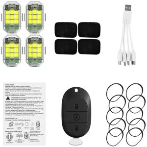 TLILY LED Strobe Light Wireless Remote Control for Motorcycle Car Anti-Collision Warning Lamp Indicator Drones Accessories TLILY LED Strobe Light Wireless Remote Control for Motorcycle Car Anti-Collision Warning Lamp Indicator Drones Accessories