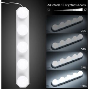 GROOFOO LED Vanity Lights for Mirror 5 Bulbs 3 Color Temperature 10 Adjustable Brightness USB Cable Mirror Lights Stick On for Makeup Table Dressing Room GROOFOO LED Vanity Lights for Mirror 5 Bulbs 3 Color Temperature 10 Adjustable Brightness USB Cable Mirror Lights Stick On for Makeup Table Dressing Room