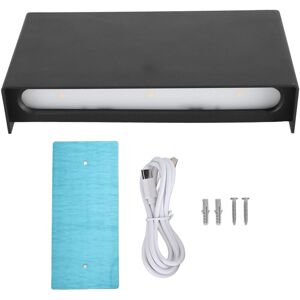 GROOFOO Led Wall Lamp Stepless Dimming Rechargeable Magnetic Adhesive Up Down Lighting Wall Light for Living Room Hallway Black GROOFOO Led Wall Lamp Stepless Dimming Rechargeable Magnetic Adhesive Up Down Lighting Wall Light for Living Room Hallway Black