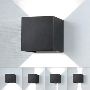 AXHUP LED Wall Light Indoor Modern 12W Aluminum Wall Lamp Sconce Fixtures for Living Room Bedroom (Black, Cool White) AXHUP LED Wall Light Indoor Modern 12W Aluminum Wall Lamp Sconce Fixtures for Living Room Bedroom (Black, Cool White)