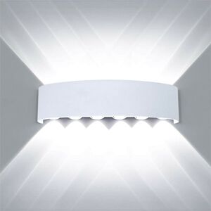 AXHUP White LED Wall Lamp - Modern Indoor 12W - Wall Light AXHUP White LED Wall Lamp - Modern Indoor 12W - Wall Light