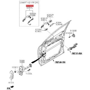 TLILY Left Front Inductive Outside Door Handle with Button 82651-C5710 for Kia Sorento 2015-2018 Chrome Catch Pull Handle TLILY Left Front Inductive Outside Door Handle with Button 82651-C5710 for Kia Sorento 2015-2018 Chrome Catch Pull Handle