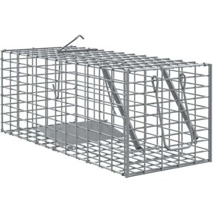 Animal Trap Anthracite 31 x 13 x 12cm Steel vidaXL Animal Trap Anthracite 31 x 13 x 12cm Steel vidaXL