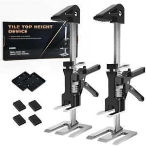 SANS MARQUE Lifting tool, jack, labor-saving jack, 2 pieces, 38 cm telescopic supports, height adjuster with scale, up to 60-80 kg for installing cabinets, doors SANS MARQUE Lifting tool, jack, labor-saving jack, 2 pieces, 38 cm telescopic supports, height adjuster with scale, up to 60-80 kg for installing cabinets, doors