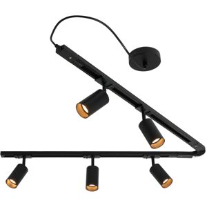 Bexley Track Light Flexible Metal 1.8m Kit with 5 GU10 Heads - Black - Litecraft Bexley Track Light Flexible Metal 1.8m Kit with 5 GU10 Heads - Black - Litecraft