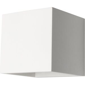 Litecraft - Creag Wall Light Plaster Up & Down Square Indoor Fitting - White Litecraft - Creag Wall Light Plaster Up & Down Square Indoor Fitting - White