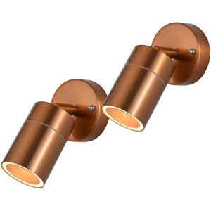 Litecraft Kenn Spotlight Outdoor Wall Ceiling Adjustable Fitting Copper - 2 Pack Litecraft Kenn Spotlight Outdoor Wall Ceiling Adjustable Fitting Copper - 2 Pack