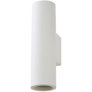 Litecraft - Lomond Wall Light Plaster Up & Down Cylinder Indoor Fitting - White Litecraft - Lomond Wall Light Plaster Up & Down Cylinder Indoor Fitting - White