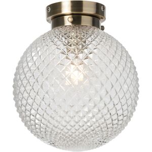 Litecraft - Merrilyn Ceiling Light Bathroom IP44 Rated Flush Mount - Antique Brass Litecraft - Merrilyn Ceiling Light Bathroom IP44 Rated Flush Mount - Antique Brass