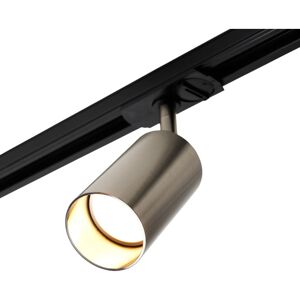 Litecraft - Mitchell Track Light Low Profile GU10 Adjustable Spotlight Head - Satin Nickel Litecraft - Mitchell Track Light Low Profile GU10 Adjustable Spotlight Head - Satin Nickel