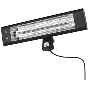 Litecraft - Patio Heater 1800W Wall Mount Outdoor IP44 Rated Fitting - Black Litecraft - Patio Heater 1800W Wall Mount Outdoor IP44 Rated Fitting - Black