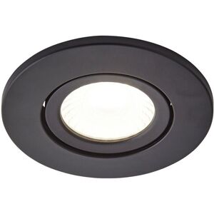 Litecraft Recessed Downlight Fire Rated Tiltable Spotlight - Satin Black Litecraft Recessed Downlight Fire Rated Tiltable Spotlight - Satin Black
