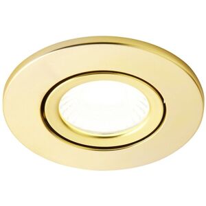 Litecraft Recessed Downlight Fire Rated Tiltable Spotlight - Satin Brass Litecraft Recessed Downlight Fire Rated Tiltable Spotlight - Satin Brass