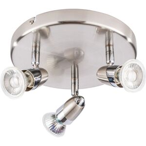 Litecraft - Ronja Spotlight Plate Adjustable 3 Light With led Bulbs - Chrome Litecraft - Ronja Spotlight Plate Adjustable 3 Light With led Bulbs - Chrome