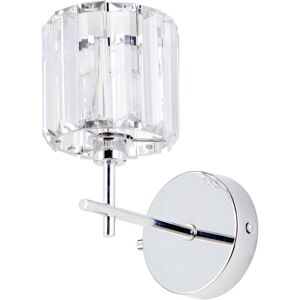 Litecraft - Skydda Wall Light Bathroom 1 Arm IP44 Rated Fitting - Polished Chrome Litecraft - Skydda Wall Light Bathroom 1 Arm IP44 Rated Fitting - Polished Chrome