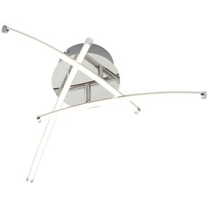 Litecraft - Stema Ceiling Light Flush 12 Watt Integrated led 3 Arm - Silver Litecraft - Stema Ceiling Light Flush 12 Watt Integrated led 3 Arm - Silver