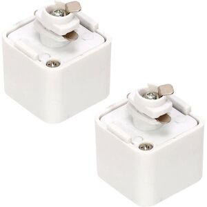 Litecraft - Track Light Adapter for Single Circuit Mains Fitting in White - 2 Pack Litecraft - Track Light Adapter for Single Circuit Mains Fitting in White - 2 Pack