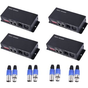 Tlily - Lixada DMX512 4CH4A デコーダーledコントローラ 4チャンネル ドライバー rgbw ledテープ DC12V-24V X4 I067662 Tlily - Lixada DMX512 4CH4A デコーダーledコントローラ 4チャンネル ドライバー rgbw ledテープ DC12V-24V X4 I067662