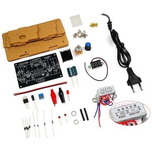 TLILY LM317 Adjustable Regulated Power Supply DIY Kit AC 220V to DC 1.25-12V Stabilized EU Plug(with Shell) TLILY LM317 Adjustable Regulated Power Supply DIY Kit AC 220V to DC 1.25-12V Stabilized EU Plug(with Shell)