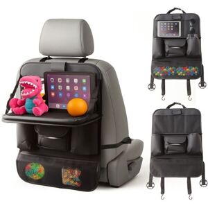 LN COZY CORNER Car Seat Organizer for Kids, Backseat Car Organiser with Tablet Holder, Kick Mat Protection and 9 Storage Pockets, Car Travel LN COZY CORNER Car Seat Organizer for Kids, Backseat Car Organiser with Tablet Holder, Kick Mat Protection and 9 Storage Pockets, Car Travel
