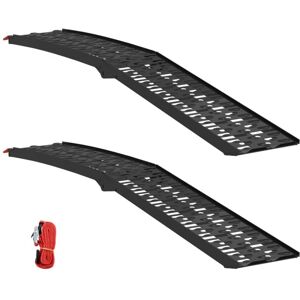 Loading Ramp Folding 2 pcs Black 222 x 28 x 5 cm Aluminium vidaXL Loading Ramp Folding 2 pcs Black 222 x 28 x 5 cm Aluminium vidaXL