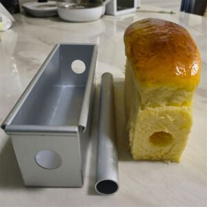 TLILY Long Cake Baking Pan Flowing Heart Mold Aluminium Alloy Square Bread Loaf with Center Tube diy Tools-A TLILY Long Cake Baking Pan Flowing Heart Mold Aluminium Alloy Square Bread Loaf with Center Tube diy Tools-A