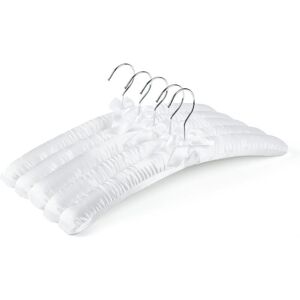 SERBIA Lot de 10 cintres extra longs en satin blanc, 38cm, cintres en soie douce pour les t-shirts, chemises, manteaux et pulls de mariage. SERBIA Lot de 10 cintres extra longs en satin blanc, 38cm, cintres en soie douce pour les t-shirts, chemises, manteaux et pulls de mariage.