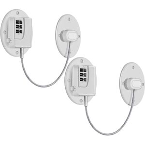 Serbia - Lot de 2 serrures de réfrigérateur – Serrure de réfrigérateur à combinaison robuste, serrure à l'épr Serbia - Lot de 2 serrures de réfrigérateur – Serrure de réfrigérateur à combinaison robuste, serrure à l'épr