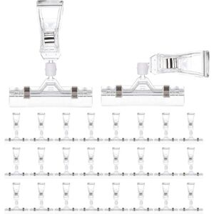 SERBIA Lot de 25 porte-étiquettes en plastique pour étagère métallique, étiquette de prix de vente au détail, étiquettes de panier à clipser pour bacs de SERBIA Lot de 25 porte-étiquettes en plastique pour étagère métallique, étiquette de prix de vente au détail, étiquettes de panier à clipser pour bacs de