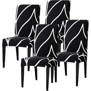 SERBIA Lot de 4 Housse de Chaise de Salle à Manger Extensible Couverture de Chaise Univers Revêtement de Chaise Antidérapant pour Maison Hôtel Décor de SERBIA Lot de 4 Housse de Chaise de Salle à Manger Extensible Couverture de Chaise Univers Revêtement de Chaise Antidérapant pour Maison Hôtel Décor de