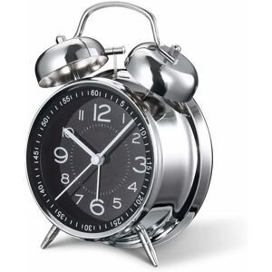 Gotrays - Loud Alarm Clock for Adults Heavy Sleepers, 4' Silent Quartz with Backlight, Twin Bell (Grey) Gotrays - Loud Alarm Clock for Adults Heavy Sleepers, 4' Silent Quartz with Backlight, Twin Bell (Grey)