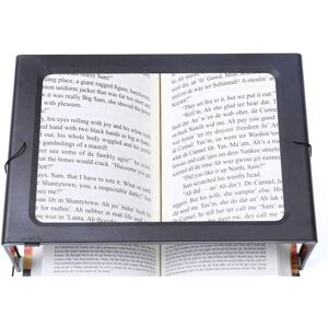 Serbia - Loupe rectangulaire pliable pleine page mains libres avec 12 lumières led pour lire, travailler Serbia - Loupe rectangulaire pliable pleine page mains libres avec 12 lumières led pour lire, travailler
