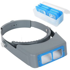 SERBIA Loupe serre-tête, loupe professionn à double objectif pour bijoux, loupe binoculaire en verre opitcal avec grossissement d'objectif-1,5X 2X 2,5X 3,5X SERBIA Loupe serre-tête, loupe professionn à double objectif pour bijoux, loupe binoculaire en verre opitcal avec grossissement d'objectif-1,5X 2X 2,5X 3,5X