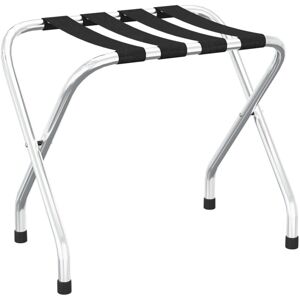 Luggage Rack Black and Silver 56x40x49 cm vidaXL Luggage Rack Black and Silver 56x40x49 cm vidaXL