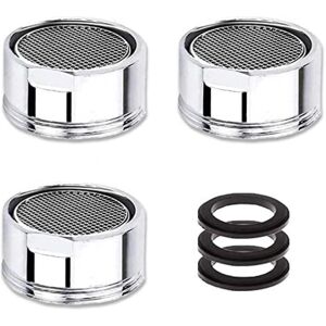 WOIYIC M24 Faucet Aerator, 3 Pieces Water Saving Faucet Aerator with Stainless Steel Filter, Faucet Water Filter Aerator (24mm Male Thread) WOIYIC M24 Faucet Aerator, 3 Pieces Water Saving Faucet Aerator with Stainless Steel Filter, Faucet Water Filter Aerator (24mm Male Thread)