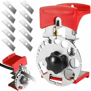 Euritecsa - Machine à Dénuder Manuel, Denudeur Cable Manuelle, Dénudeuse Cuivre, Dénudeur de Câble Portable à Profondeur Réglable avec 10 Lames Euritecsa - Machine à Dénuder Manuel, Denudeur Cable Manuelle, Dénudeuse Cuivre, Dénudeur de Câble Portable à Profondeur Réglable avec 10 Lames