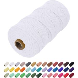 Readcly - Macrame Rope 2mm x 200m, Cotton Macrame Thread Natural Cotton Rope, Macrame Cord Twine 2mm Cord for Wall Hanging, Wall Plant Holder, Readcly - Macrame Rope 2mm x 200m, Cotton Macrame Thread Natural Cotton Rope, Macrame Cord Twine 2mm Cord for Wall Hanging, Wall Plant Holder,